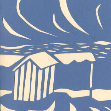 paysages en papier découpé